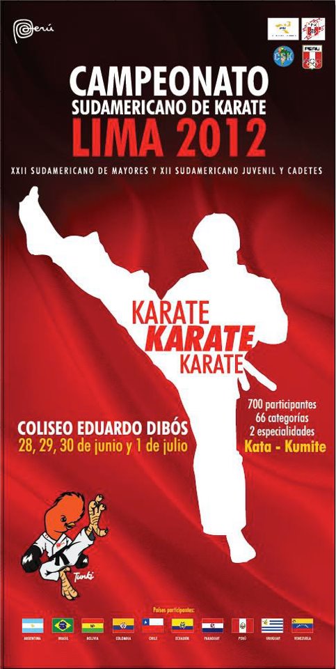 Resultados chilenos en el Sudamericano de Karate Lima 2012