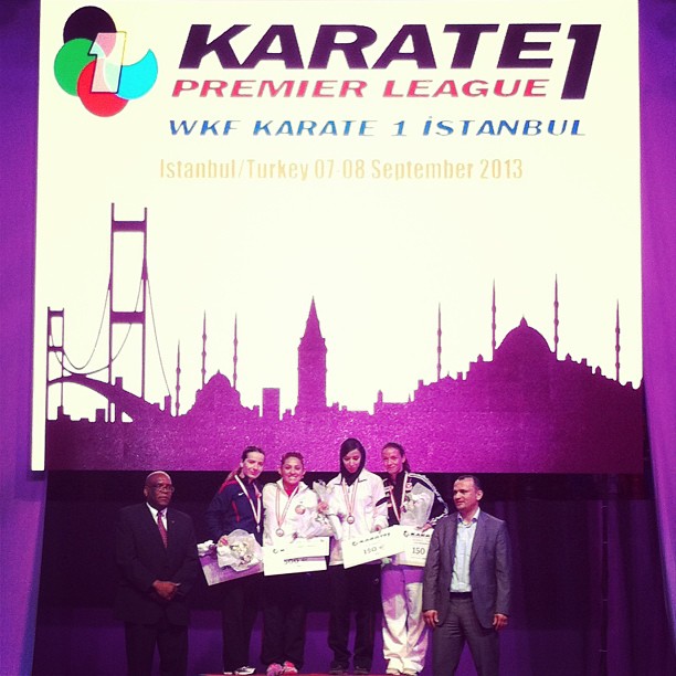 Gabriela Bruna obtuvo medalla de oro en el Open Karate Estambul