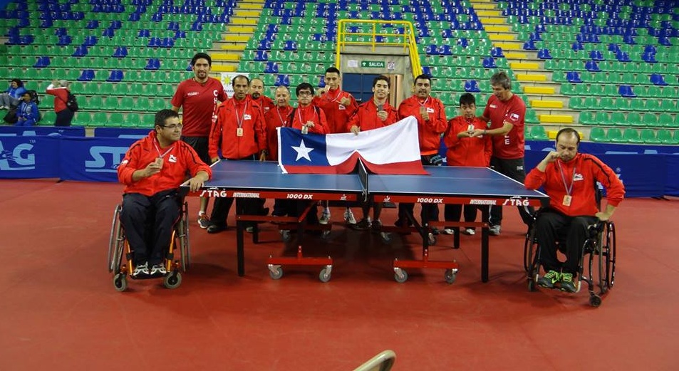 Con medallas por equipos cerró Chile su participación en Parapanamericanos de Tenis de Mesa