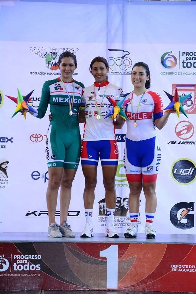Daniela Guajardo entregó la primera medalla chilena en el Panamericano de Ciclismo en Pista