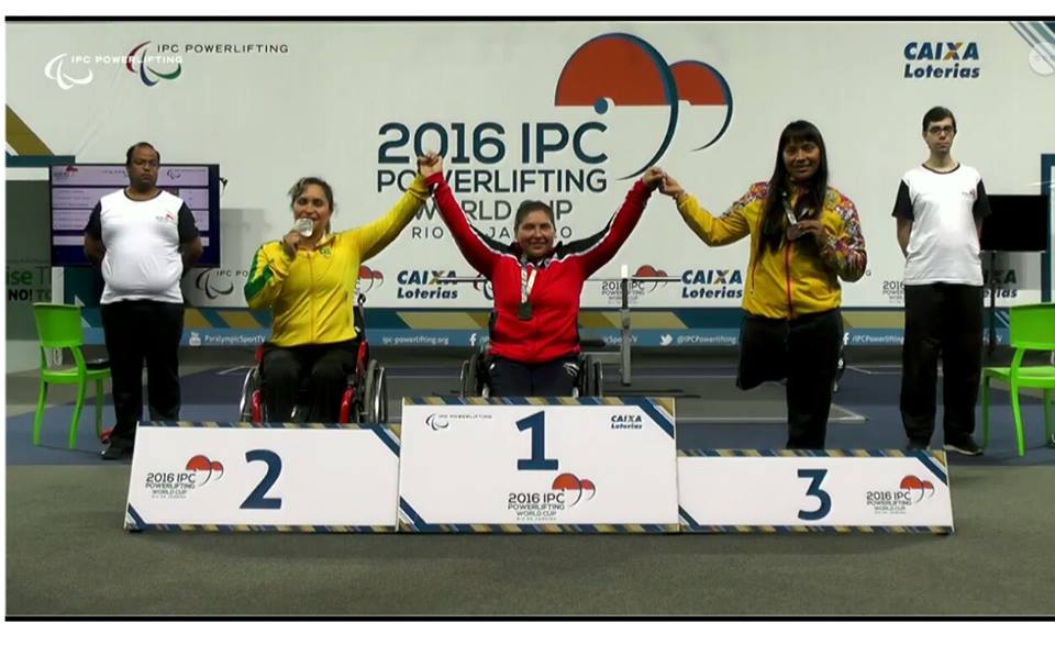 María Antonieta Ortíz gana medalla de oro en la Copa del Mundo de Pesas Paralímpicas
