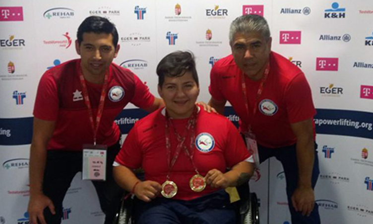 Marión Serrano gana dos medallas de oro e impone nuevo récord mundial juvenil de pesas paralímpicas