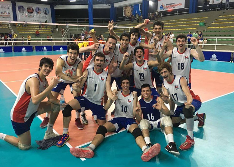 Chile se quedó con la medalla de plata en el volleyball masculino de los Juegos Bolivarianos