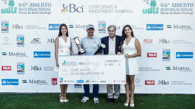 Felipe Aguilar se tituló campeón del Abierto Las Rocas de Santo Domingo