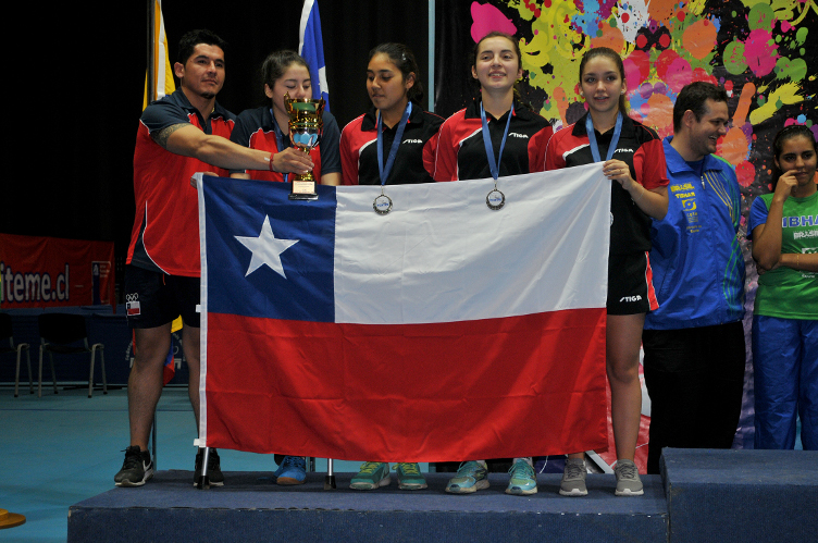 Chile sumó una plata y tres bronces en la competencia por equipos del Sudamericano Infantil y Juvenil de Tenis de Mesa