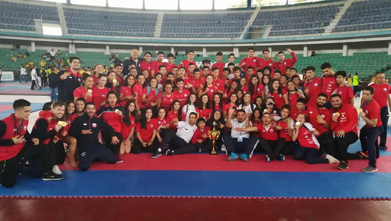 Chile obtuvo el tercer lugar del medallero en el Sudamericano de Karate 2018