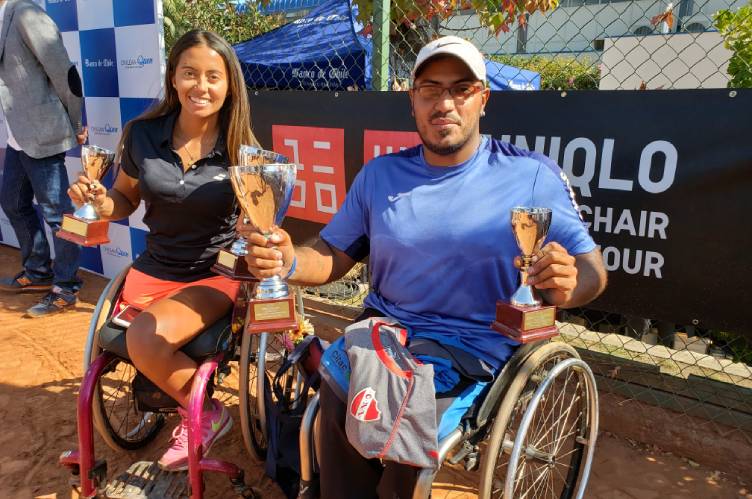 El argentino Agustín Ledesma y la colombiana Angélica Bernal ganaron el UNIQLO Wheelchair Chile Open