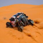 Una falla mecánica complicó a "Chaleco" López en la sexta etapa del Dakar