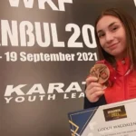 Magdalena Godoy ganó medalla de bronce en la Karate 1 Youth League de Estambul